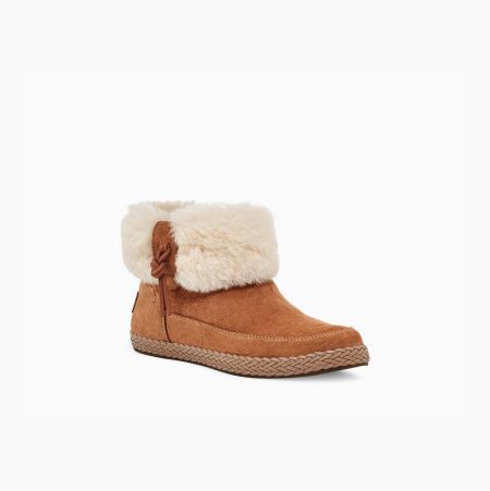 UGG Elowen Brown Boots for Women (EXZP74123)